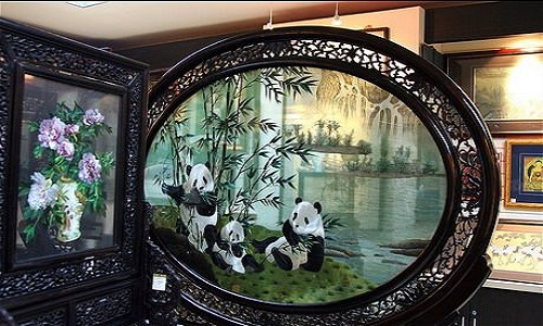 shu embroidery-jinli-panda